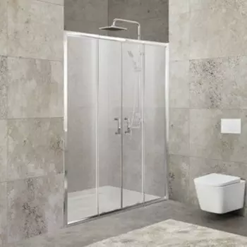 Душевая дверь BelBagno Unique BF-2 170-200x190 рифленая Punto, хром (UNIQUE-BF-2-170/200-P-Cr)