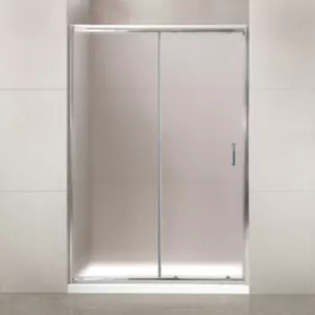 Душевая дверь BelBagno Uno 130х195 рифленое Punto, хром (UNO-195-BF-1-130-P-Cr)