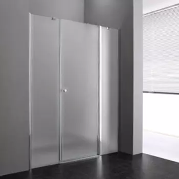 Душевая дверь Cezares Elena W-B-13 150х195 правая, рифленая Punto, хром (ELENA-W-B-13-60+60/30-P-Cr-R)