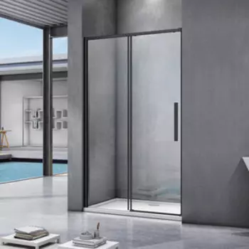 Душевая дверь Good Door Idea WTW-140-C-B 140х195 прозрачная, черный (ИД00011)