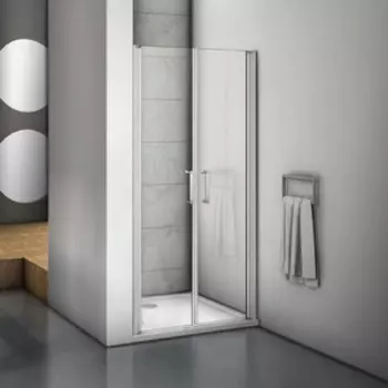 Душевая дверь Good Door Mokka SD-80-C-WE 80х185 прозрачная, хром матовый (МК00012)