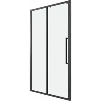 Душевая дверь Grossman Cosmo 130х195 прозрачная, черная матовая (100.K33.02.130.21.00)
