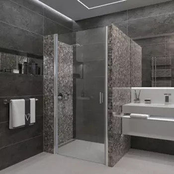 Душевая дверь Veconi Vianno VN-43 90x195 прозрачная, хром (VN43-90-01-C5)