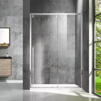 Душевая дверь Vincea Lugano VDS-1L-1 160х195 прозрачная, хром (VDS-1L160CL-1)