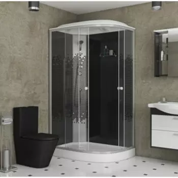 Душевая кабина Niagara NG-4512-08L BLACK 120х80х215 левая