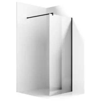 Душевая перегородка Ambassador Walk-in 80х100-70 зеркальный, черный (15033224)