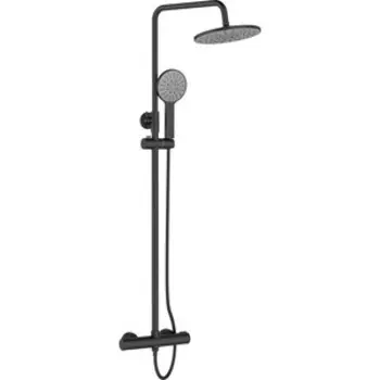 Душевая система Agger Thermo 225 с термостатом, черная (A2451244)