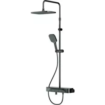 Душевая система Am.Pm Func с термостатом, черная (F078F322)