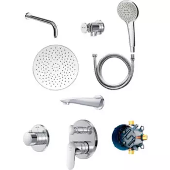 Душевая система Am.Pm Like со смесителем, хром (F8085000)