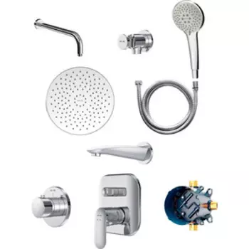 Душевая система Am.Pm Sensation со смесителем, хром (F3085000)
