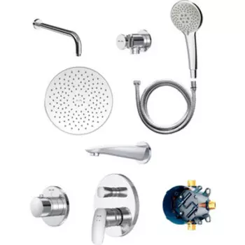 Душевая система Am.Pm Spirit 2.1 со смесителем, хром (F71A85000)
