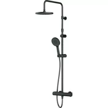 Душевая система Am.Pm X-Joy с термостатом, черная (F0785A422)