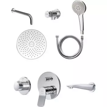 Душевая система Am.Pm X-Joy со смесителем, хром (F85A45000)