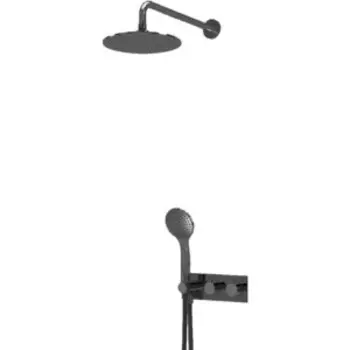 Душевая система Cezares Czr встраиваемая, с термостатом, черный матовый (CZR-B-VDM2-T-NOP)