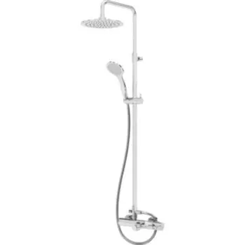 Душевая система Cezares Leaf с изливом, белый матовый (LEAF-CVDA-23-BIO)