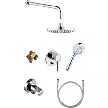 Душевая система Kludi Bozz со смесителем, хром (386300576)