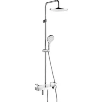 Душевая система Lemark Tropic с термостатом и изливом, хром (LM7011C)