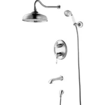 Душевая система Lemark Villa с изливом, хром (LM4822C)