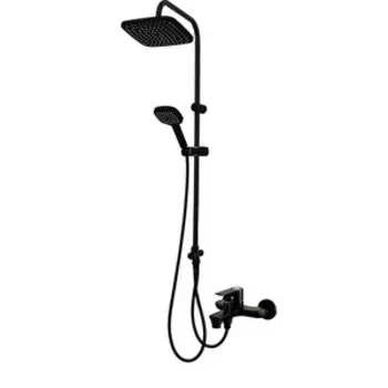 Душевая система Orange Aristo со смесителем, черная (M19-944b)