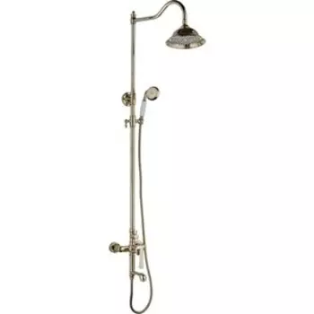 Душевая система Rush Flores с поворотным изливом, золото (FLG0835-5)