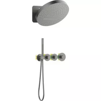 Душевая система Timo Saona с термостатом, черное золото (SX-2329/18SM)