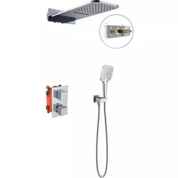 Душевая система Vincea с термостатом, встраиваемая, хром (VSFW-103TCH)