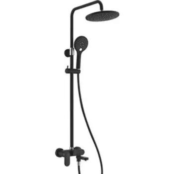 Душевая система Wasserkraft черный матовый (A17401)