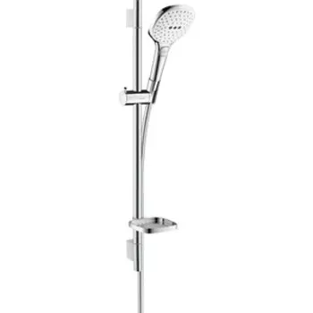 Душевой гарнитур Hansgrohe Raindance Select E 120 3 режима 65 см, с мыльницей белый/хром (26620400)