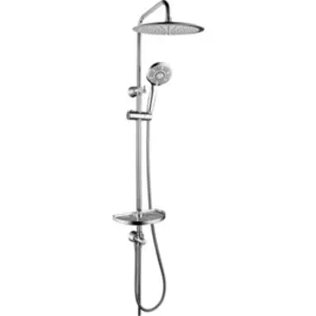 Душевой гарнитур Lemark с верхним душем, хром (LM8802C)