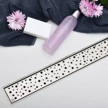 Душевой лоток Veconi VCN Square 65 нержавеющая сталь (V650SN)