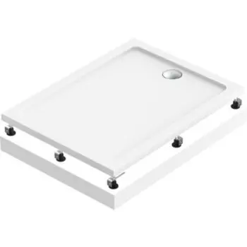 Душевой поддон BAS Олимпик 120х90 с ножками и панелью, белый (ПН00057, ЭП00057, КН00001)