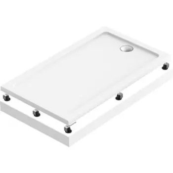 Душевой поддон BAS Олимпик 140х80 с ножками и панелью, белый (ПН00060 ЭП00060 КН00001)