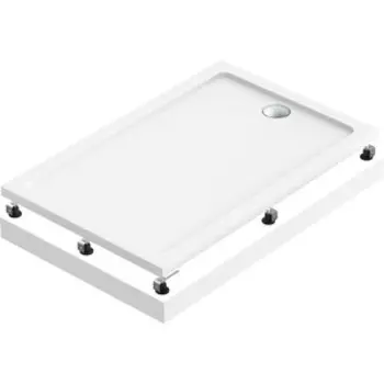 Душевой поддон BAS Олимпик 140х90 с ножками и панелью, белый (ПН00061, ЭП00061, КН00001)