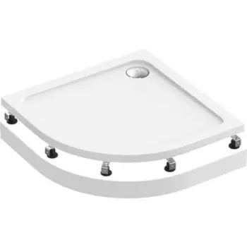 Душевой поддон BAS Раунд 90х90 с ножками и панелью (ПН00067, ЭП00067, КН00001)