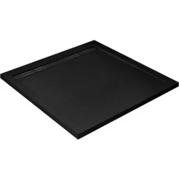 Душевой поддон Cezares Tray AS-A 90х90 с ножками, фронтальной панелью, сифоном, черный