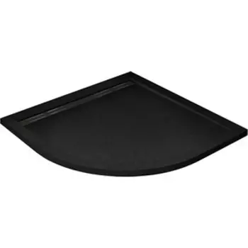 Душевой поддон Cezares Tray AS-R 90х90 с ножками, фронтальной панелью, сифоном, черный