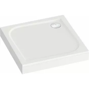 Душевой поддон Good Door Квадро 80х80 с каркасом и панелью, белый