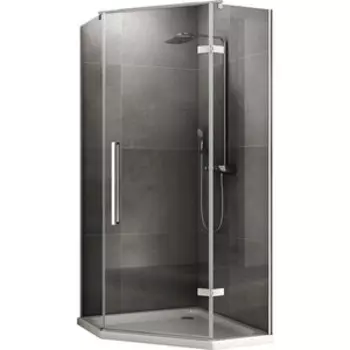 Душевой уголок Abber Ewiges Wasser 80х80 с поддоном, прозрачный, хром (AG05080, ST09T)