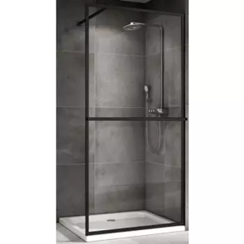 Душевой уголок Abber Immer Offen 90х90 с поддоном, черный (AG60090B, ST17T)