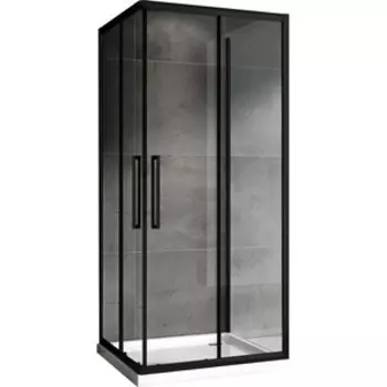 Душевой уголок Abber Schwarzer Diamant 90х90 прозрачный, черный (AG02090BH-S90B)