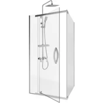 Душевой уголок Alex Baitler 90x90 с душем Lemark Tropic, прозрачный, хром (AB214-90)