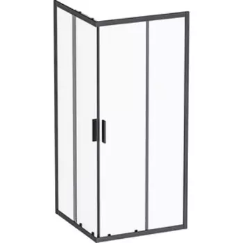 Душевой уголок Am.Pm Gem S 90x90 прозрачный, черный (W93G-403-090BT)