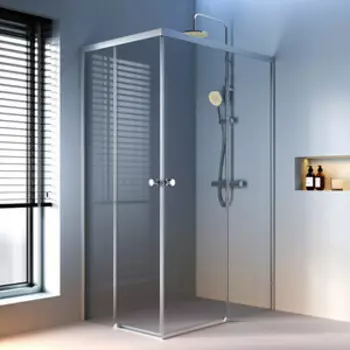 Душевой уголок Am.Pm X-Joy Square Slide 120х80 прозрачный, матовый хром (W94G-403-12080-MT)