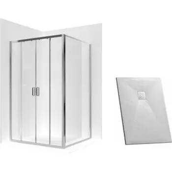 Душевой уголок Ambassador Forsa 120х90 с поддоном, прозрачный, хром (17021107Ax-90Ax, GR-S190120Q)