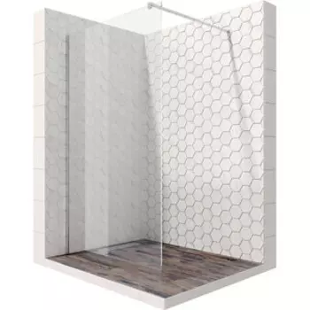 Душевой уголок Ambassador Waik-in 90x80 с поддоном, прозрачный, хром (15031101, ЛП00215)