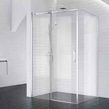 Душевой уголок BelBagno Acqua 110х100 прозрачный, хром (ACQUA-AH-1-110/100-C-Cr)