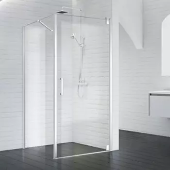 Душевой уголок BelBagno Marmi AH-1 90х80 с поддоном, прозрачный, хром (MARMI-AH-1-90/80-C-Cr, ЛП00215)