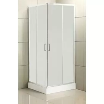 Душевой уголок BelBagno Uno 195-AH-2 100х80 правый, рифленый Punto, с поддоном, хром (UNO-195-AH-2-100/80-P-Cr, TRAY-BB-AH-100/80-15-W-R)