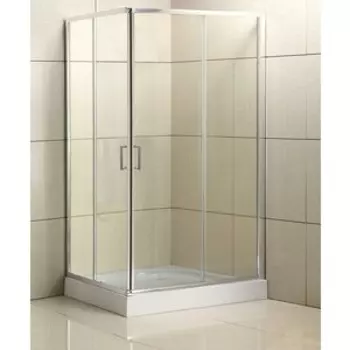 Душевой уголок BelBagno Uno 195-AH-2 120х80 правый, прозрачный, с поддоном, хром (UNO-195-AH-2-120/80-C-Cr, TRAY-BB-AH-120/80-15-W-R)