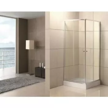 Душевой уголок BelBagno Uno 195-AH-2 120х80 с поддоном, прозрачный, хром (UNO-195-AH-2-120/80-C-Cr, ЛП00058)